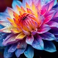 An AI generated illustration of a beautiful flower with colorful petals