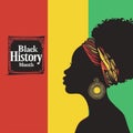 AI generated illustration of A black females for the Black History Month Royalty Free Stock Photo