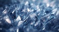 AI generated illustration of blue crystal shards Royalty Free Stock Photo