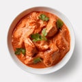 AI-generated illustration of a bowl of chicken curry