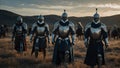 Battle of Campanella: Tale of the legend king Arthur-AI Generated Digital Art