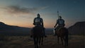 Battle of Campanella: Tale of the legend king Arthur-AI Generated Digital Art