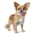AI generated illustration of a Chihuahua isolated on white background