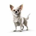 AI generated illustration of a Chihuahua isolated on white background