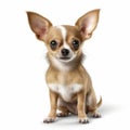 AI generated illustration of a Chihuahua isolated on white background