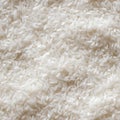 AI generated illustration of a close-up of a neat pile of white rice grains