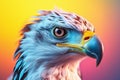 AI generated illustration of a close-up portrait of a majestic bald eagle Royalty Free Stock Photo