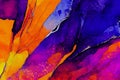 AI generated illustration of colorful abstract brushstrokes of paint