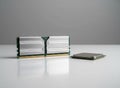 RAM Memory and CPU Processor on Clean Surface Royalty Free Stock Photo