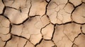 AI generated illustration of a dry, cracked mud surface with visible cracks and crevices