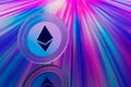 AI-generated illustration of the Ethereum cryptocurrency coin