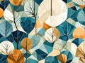 fall session, earth-toned geometric pattern art: environment and sustainability Royalty Free Stock Photo