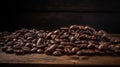 AI generated illustration of freshly-ground coffee beans