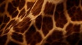 AI generated illustration of a giraffe fur texture Royalty Free Stock Photo