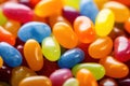 AI generated illustration of a handful of jelly beans, their bright colors and soft texture Royalty Free Stock Photo