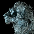 Glass Lion Sculpture Royalty Free Stock Photo