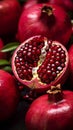 Beautiful juicy pomegranates - AI digital art