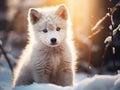 Arctic wolf pup Royalty Free Stock Photo