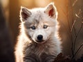 Arctic wolf pup Royalty Free Stock Photo