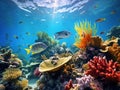 Beautiful coral reef