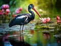 Black Necked Stork