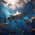 Blacktip sharks Royalty Free Stock Photo