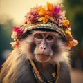 Bonnet Macaque in Kerala Royalty Free Stock Photo