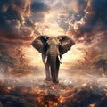 Elephant in wild Royalty Free Stock Photo