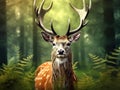 fallow deer head Royalty Free Stock Photo