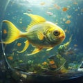 Fish lemon tetra