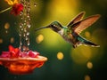 Humming bird feeding