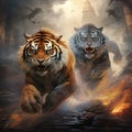 Indochinese tigers