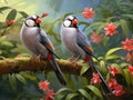 Java sparrow birds