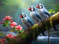 Java sparrow birds