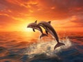 Jumping Dolphins