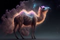 AI generated illustration of an image of a majestic camel, a spiritual animal