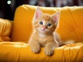 Orange kitten