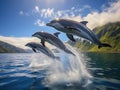 Pair of Dolphins Royalty Free Stock Photo