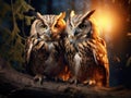 A pair of Owls