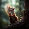 Red squirrel squeaks