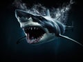 Shark jaws black