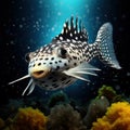 Spotted puffer fish