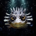 Spotted puffer fish