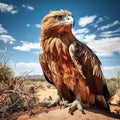 Stare of a tawny eagle