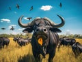 Wild African Buffalo Royalty Free Stock Photo