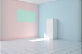 AI-generated illustration of the interior of a well-designed room in a house