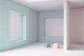 AI-generated illustration of the interior of a well-designed room in a house