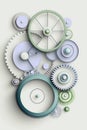 Gears and gizmos: engineering and machinations Royalty Free Stock Photo