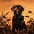 Labrador Portrait in the wild