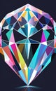 AI generated illustration of a large diamond